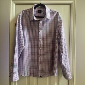 UnTUCKit Men's Checkered Shirt - Pink and Blue